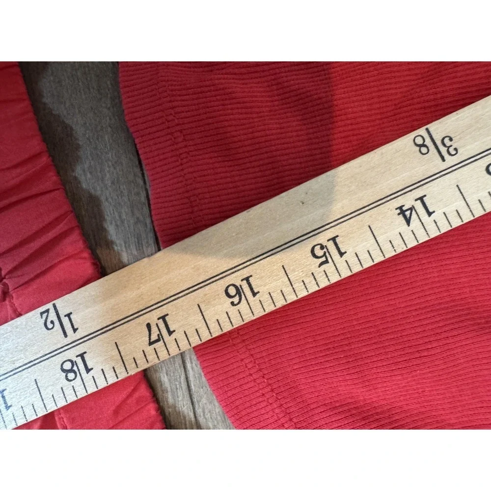 Free People Set Womens XS Red Tank Top Skirt Elastic Waist Lounge‎ Summer Outfit
